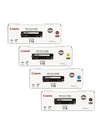 Original Canon 118 Negro, Cian, Magenta, amarillo para el color de Canon Imageclass MF8350CDN