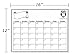 Magnetic Calendar 16”x12” Dry Erase Calendar for Refrigerator, Home & Office – Perfect Set Includes Calendar for Fridge, Magnetic to-Do List, 4 Colored Markers, Magnetic Whiteboard Eraser