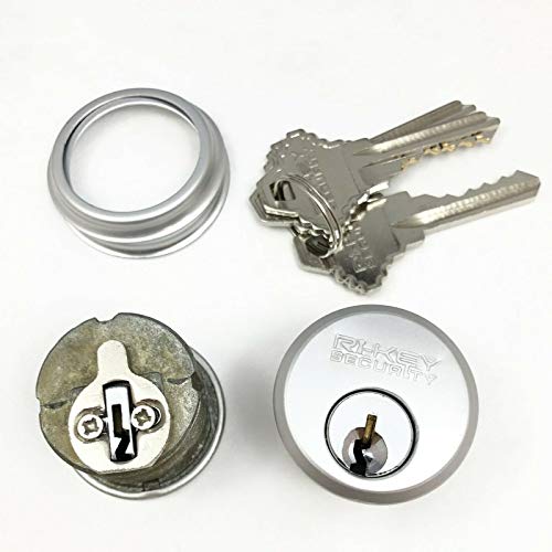 RI-KEY SECURITY - 2 Mortise Lock Cylinders 1" for Commercial Store Front Entry Door Adams Rite