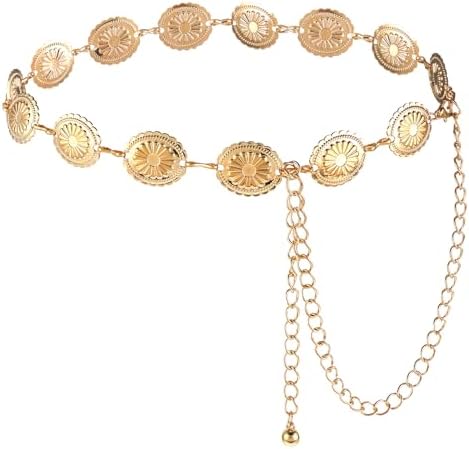 Western Bohemian Gold Medallion Link Chain Belt jewelry_2026_february_1_j02263  main image 4