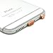 PortPlugs – Aluminum Finish Dust Plug Set – Charger & Headphone Jack Plugs – Compatible with i phone 5, SE, 6, 6s, Plus, iPad Air, iPod 5, 6 – Includes Holders | Rose & Gold (2 Pack)