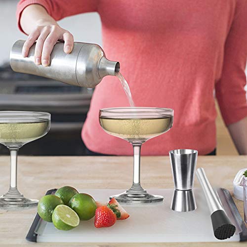AIEVE 2 Stück Cocktail Messbecher Edelstahl Barmaß Jigger 15/30ml und 25/45ml Werkzeug Zubehör für Cocktails Spirituosen… – Bild 6