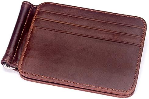Mens Minimalist Vintage Cowhide Wallet Multi Card Slot Credit Card Holder Card Case Short Purse Wallet