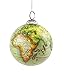 Old World Map Globe Hanging Christmas Tree Ornament by Creative Co-op