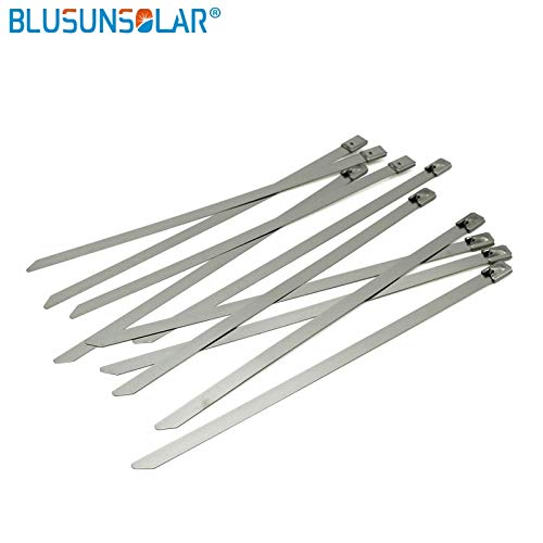 1000 pcs/Lot 4.6 x 300MM (Thickness:2.5mm) Wide Stainless Steel Sprayed Cable Tie - Thumbnail 2