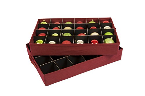 Santas Bags Decorated Two Tray Ornament Storage Box - Thumbnail 6