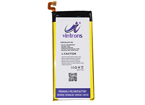 VINTRONS, EB-BG920ABE, Battery for Galaxy S6, SGH-N520, SM-G920, SM-G9200, SM-G9208, SM-G9208/SS, SM-G9209, 2550mAh Galaxy S6 Battery VINTRONS, EB-BG920ABE, Battery for Galaxy S6, SGH-N520, SM-G920, SM-G9200, SM-G9208, SM-G9208/SS, SM-G9209, 2550mAh Galaxy S6 Battery
