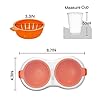 Microwave Egg Poacher 2, Draining Egg Boiler, Microwave Cookware Egg Poachers Non Stick, Portable Boiled Egg Cooker Egg Steamer Kitchenware