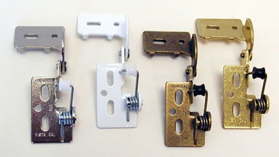 Youngdale 1/4" Overlay Self Closing Knife Hinge For 5/8" Minimum Thickness Door Polished Brass