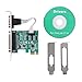 SHINESTAR PCIe Serial Parallel Port Combo Card with Low Profile Bracket, PCI Express to RS-232 COM and DB25 LPT Printer Adapter, WCH382 Chip Support Win XP / 7/8