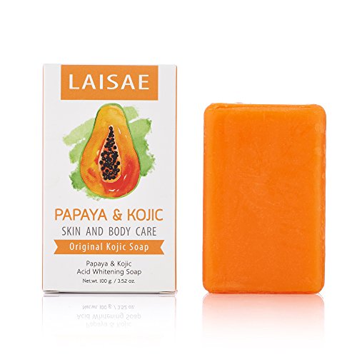 Papaya & Kojic Acid Whitening Soap - Natural Brightening Formula For Face And Body, Cell Renewal And Nourishment For Firm And Youthful Complexion, Even Skin Tone And Dark Spots Elimination