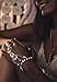 SUNSCSC Crystal Rhinestone Hand Harness Bangle Chain Link Finger Ring Bracelet Wedding Jewelry for Women