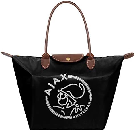 AFC Ajax Amsterdam Club Socce Shoulder Tote Bag, Nylon Travel Shoulder Tote Bag
