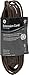 GE 3-Outlet Extension Cord with Multiple Outlets 9 Ft Power Strip 2 Prong 16 Gauge Twist-to-Close Safety Covers Outdoor Extender UL Listed Brown 51942