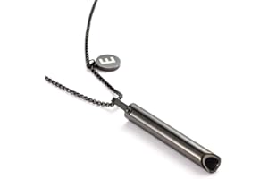 LUCITECK Breathing Necklace for Anxiety Stress Relief, Quit Smoking Tools Breathlace Necklace, Stop Smoking Aids Breathing Necklace, Fum Vaporless Inhaler Meditation Tools Necklace E-Black