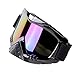 Adult Motorcycle Goggles, Dirt Bike Goggles Grip For Helmet, Anti UV Windproof Dustproof Anti Fog Glasses for ATV Off Road Racing Safety Headwear Screen Filter - Multi-colored