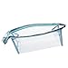 DZT1968(TM)Waterproof CLear Hand Pouch Bag With Zipper For Cosmetic Wash Versatile Storage (Blue)