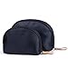 2 Pcs Small Travel Clutch Makeup Cosmetic Bag Set For Purse Handy Compact Cosmetic Storage Pouch Organizer For Women Teens Girls (black)