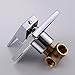 KES BRASS Shower Faucet Body Valve and Trim Square Concealed Replacement for Bathroom Showering System G 1/2, Polished Chrome, L6712
