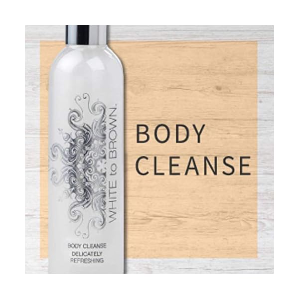 WHITE-to-BROWN-Body-Cleanse-for-use-Pre-or-Post-Self-Tanning-Application-Skin-Preparation-for-long-lasting-results-250ml WHITE to BROWN Body Cleanse for use Pre or Post Self Tanning Application. A pH balanced body wash for effective Skin…