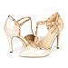 DREAM PAIRS ROCKSTAR-P Women's D'Orsay Style Metal Studs Pointy Pumps Classic Stiletto Heel Shoes New