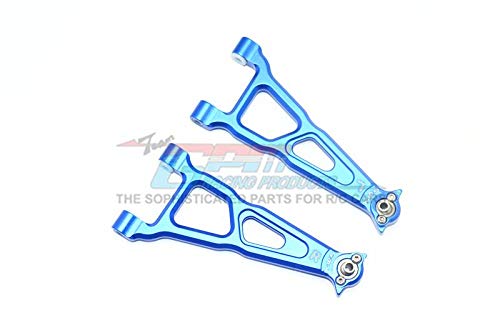 GPM Losi 1/10 Baja Rey 4WD Desert Truck (LOS03008) Upgrade Parts Aluminum Front Upper Suspension Arm - 1 Pair Set Blue