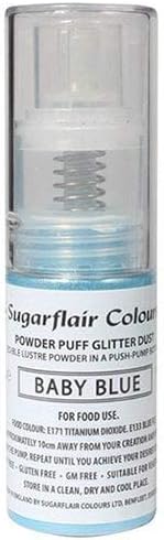 Sugarflair Powder Puff Glitter Non-Aerosol Spray - Baby Blue