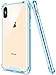 Salawat for iPhone Xs Max Case, Clear iPhone Xs Max Case Cute Shock Absorption TPU Bumper Phone Case Cover Slim Anti Scratch Hard PC Back Hybrid Protective Case for iPhone Xs Max 6.5inch 2018 (Blue)