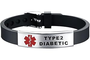 RENYILIN Stainless steel Medical ID bracelet Eco-friendly silicone bracelet adjustable medical alert ID emergency first aid jewelry