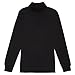 French Toast Boys' Big Turtleneck, Black, L (10/12)
