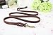 CHEDE - Best for Medium and Large Dogs - Heavy Duty Leather Dog Training Leash Dark Brown 6 Foot x 3/4 Inch Lead with Package Box