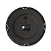 HIPPIH Large Silent Wall Clock 12 Inch Non-Ticking Indoor Decorative Silver Aluminium Clocks for Office/Kitchen / Bedroom/Living Room/School