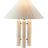 DUANZYOPQ Postmodern Light Marble Fabric Desk Lamp Creative Art B&B Living Room Bedroom Desk Light Study Room Office Counter 