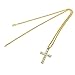 Clearance Deals Unisex Hip Hop Men Stainless Steel Cross Pendant Necklace Jewelry Boy&Men Gift by ZYooh (Gold)