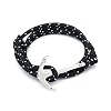 VIRGINSTONE-Silver-Anchor-Bracelets-on-Colorful-Nylon-Ropes VIRGINSTONE-Silver-Anchor-Bracelets-on-Colorful-Nylon-Ropes