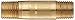 Anderson Metals - 56113-0432 Brass Pipe Fitting, Long Nipple, 1/4