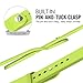 MoKo Apple Watch Band Series 1 Series 2, Soft Silicone Replacement Sports Band for 42mm Apple Watch 2015 & 2016 All Models, GREEN (Not fit 38mm Versions)