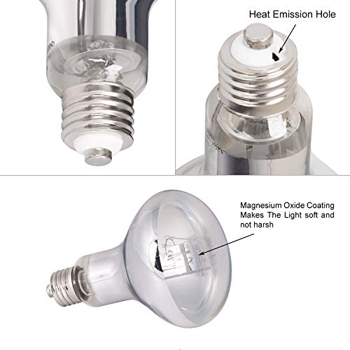 WACOOL Reptile Heat Lamp UVA UVB Reptile Light All in One, Simulated