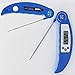 Meat Thermometer, Digital Cooking Food Thermometer, Instant Read Thermometer With Long Probe for Grilling Kitchen Gadgets Outdoor BBQ Candy Thermometer (Blue, 1 Pack)