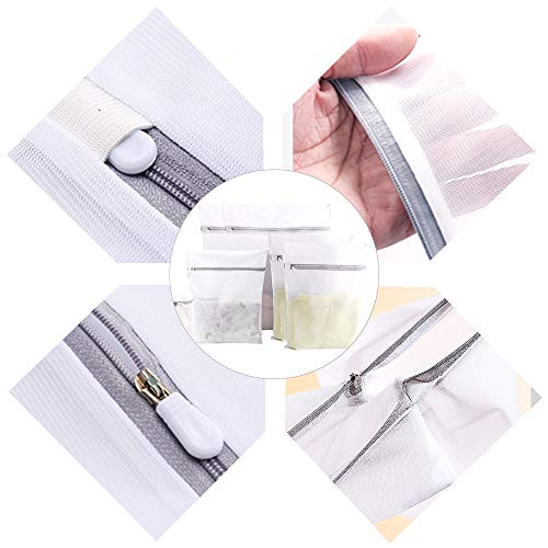 Sunta Mesh Laundry Bag, 6 Pack Laundry Bag, Laundry Bags for Delicates with Premium Zipper, Travel Storage Organize Bag, Clothing Washing Bags for Laundry, Blouse, Bra, Hosiery, Stocking, Underwear - Thumbnail 5