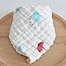 Bwinka 6-Pack Muslin Cotton Natural Baby Bath washcloth with Hook, 12