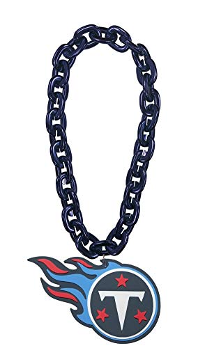 NFL Tennessee Titans Fanchain Necklace, Blue, One Size