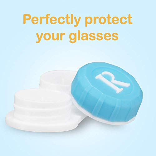 12 Pack Colored Contact Lens Case for Women Men, No Leak Hard RGP Contact Case Organizer with Carrying Travel Holder - FDA Approved,One Year Bulk Supply （Note:only Contact Lens case,No Colorful Lens) - Thumbnail 3