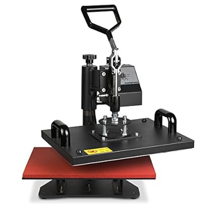 OrangeA Heat Press 5 in 1 Swing Away Heat Press Machine 1400W Hat Press 15X12Inch Heat Platen Multifunction Hat Mug Plate Cap (5 in 1 12X15Inch) - Image 3