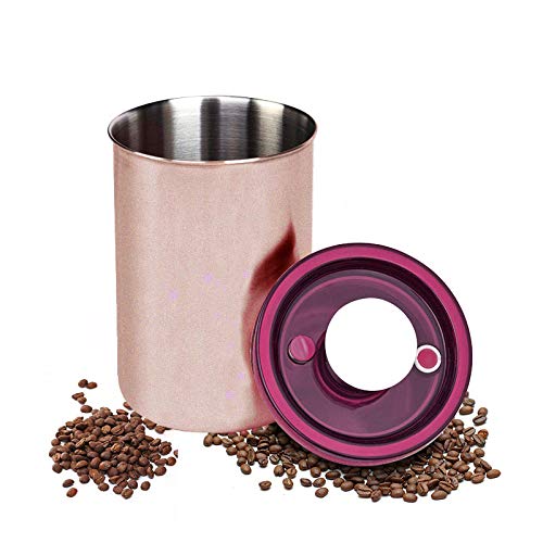 Vacuum Coffee Canister Stainless Steel Airtight Food Storage with