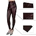 jntworld Sexy Faux Leather High Waisted Leggings, M(US8-10), Brown