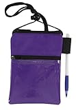 Bags For Less Travel Neck Wallet Passport Badge Holder, Purple