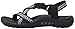 Skechers Women's Reggae Kooky Flat Sandal,black/grey,7 M US