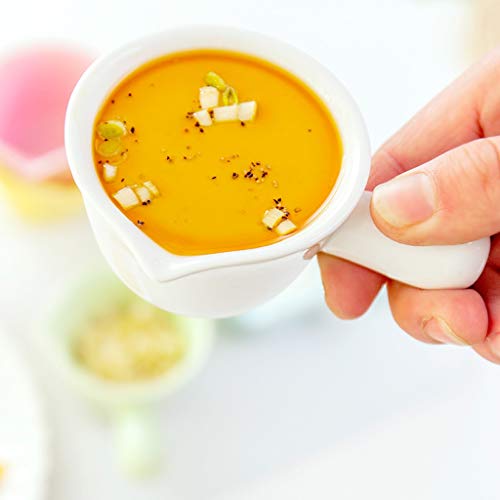 ZYLBDNB Zuckerdose milchkännchen Set Porzellan Gravy Sauciere Gravy Sauciere Saucer Ständer Traditionelle Porzellan… – Bild 4