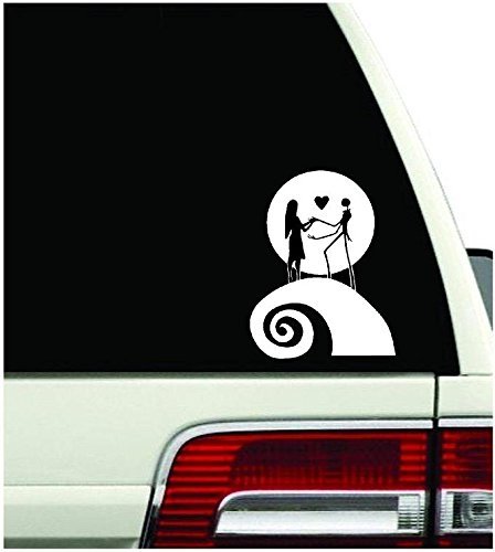 Jack Skellington Moon Nightmare Before Christmas Decal Sticker Window Hallowee (5.5